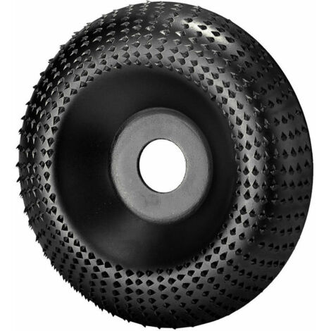 VURAHOME - Meule Bois Disque de Gravure Meuleuse d'angle en Acier au Carbone Roue 16mm ID 100mm OD, Noir (1/5)