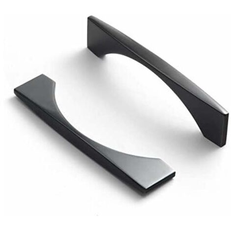 6pcs Poignee de Meuble Cuisine Noir Poignée Porte Armoire Poigné Tiroire en T Bar poignée de porte Hole distance 96mm