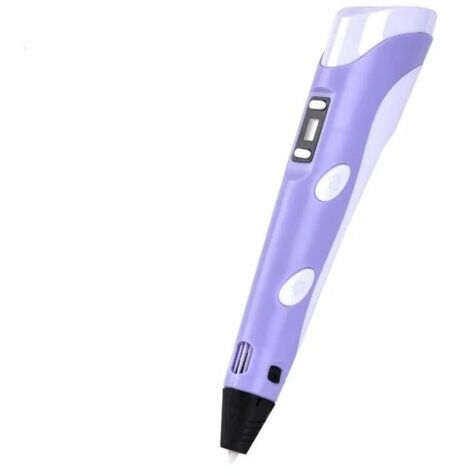 Stylo 3D Violet Idal Pour les Travaux Manuels Enfants, Ado et Adultes Loisirs en Famille kit Creatifs 3D Pen outil Professionnel