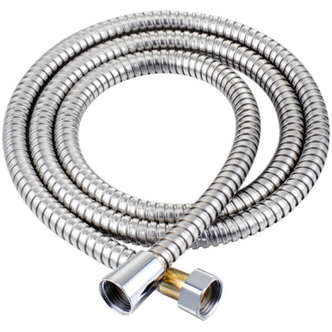 VURAHOME - Tuyau de Douche 3M, Chrome Flexible Tuyau de Douche Universel Extensible Tuyau en Acier Inoxydable Anti-Explosion, Anti-Torsion et Anti-Corrosion.