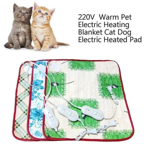 VURAHOME - 220 v animal de compagnie électrique couverture chauffante chat électrique coussin chauffant anti-rayures chien tapis chauffant lit de couchage pour automne hiver thsinde (1/2)