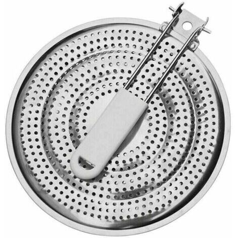 VURAHOME - Diffuseur De Chaleur En Acier Inoxydable 21cm, XU, Exclusivement Pour Plaque De Cuisson Au Gaz - (1/4)