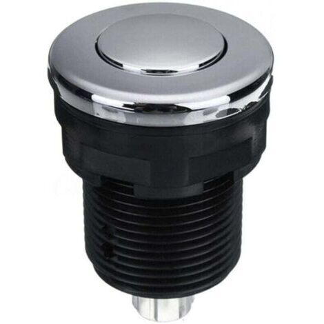 VURAHOME - Interrupteur pneumatique à bouton-poussoir pour baignoire, XU, Spa, Déchets, Déchets, Noir, 34 mm,noir - (1/3)