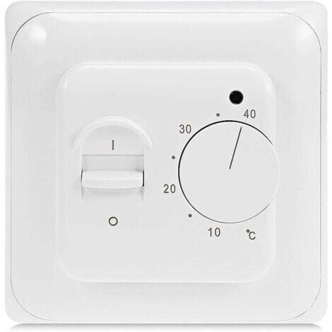 VURAHOME - Manuel Thermostat Chauffage au Sol Electrique avec sonde AC 220V 16A, XU, Régulateur de Thermostat Plancher Chauffant Mécanique - (1/4)