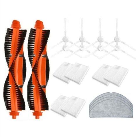 VURAHOME - 20 PièCes de Rechange pour Aspirateur Robot E10 E12 B112, XU, Accessoires Aspirateur, Brosse LatéRale Principale, Filtre, Tissu Vadrouille - (1/4)