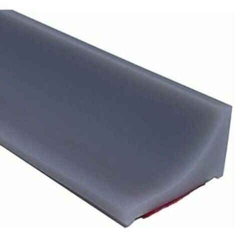 VURAHOME - 2m Gris Barriere Douche Et Système De Rétention Silicone,Anti Débordement Seuil De Douche Barrage D'eau En Caoutchouc Autocollante