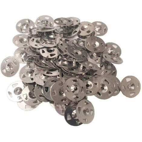 VURAHOME - Rondelles de fixation (x100) , XU,Inox pour panneaux prêts à carreler, produit qualité supérieure, durable et fiable, matériaux sélectionnés, conforme normes, easy à utiliser -