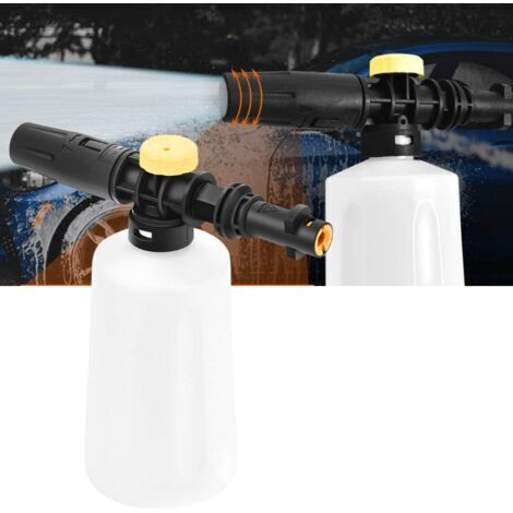 VURAHOME - Canon à Mousse pour Kärcher K2 K3 K4 K5 K6 K7 Nettoyeur Haute Pression, 750ML Kit De Bouteille De Lance de Mousse à Neige pour Voiture avec Buse Réglable, pour Lave-Auto Nettoyage de Vitres (1/5)