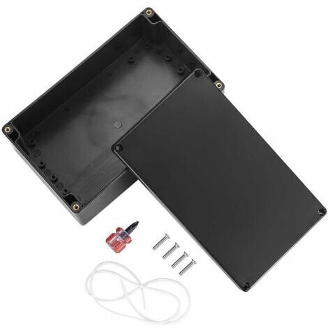 VURAHOME - Boîte de Jonction Électrique Étanche IP65 pour Usage Extérieur - Boîte de Jonction de Connexion en Plastique Noir 200x120x75 mm (1/5)