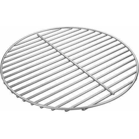 VURAHOME - 7440 34CM Grille de Cuisson en Acier Nickelé Brillant pour Weber Charcoal Kettle 47CM Barbecue charbon Grils, Weber One Touch, Bar B Kettle, Smokey Mountain Cooker Smoker, Jumbo Joe (1/4)