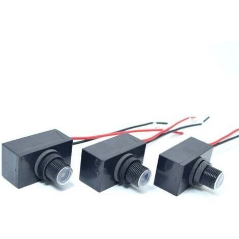 VURAHOME - Interrupteur Crépusculaire 120V-227V avec Détecteur de Lumière - , XU,Pack de de 3 Capteurs Résistant à l'eaus pour Éclairage Extérieur - (1/4)
