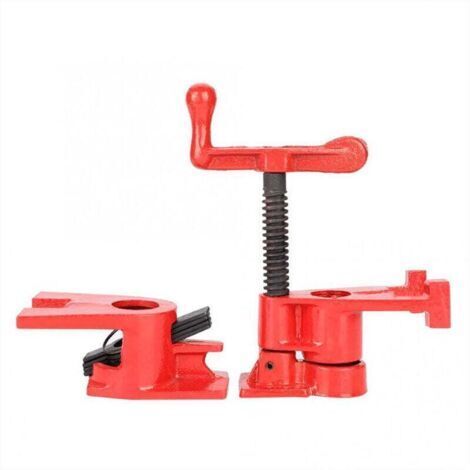 VURAHOME - 3/4" Serre-Joint en Tube Collier de Serrage Dispositif de Serrage Rapide, XU, Set Établi de Travail du Bois en Fer, Ensembles de serre-tubes à visser à serrage rapide - (1/4)