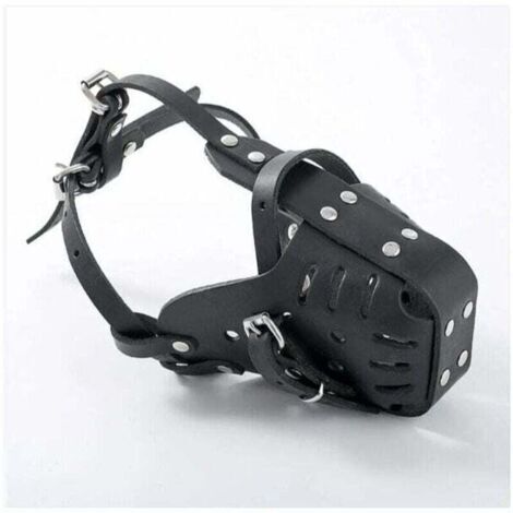 VURAHOME - Muselière Anti-Morsure Pour Chien, XU, Cuir, Taille Moyenne/Grande, Pour Berger Allemand/Doberman - (1/4)
