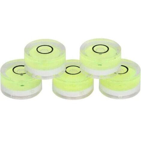 VURAHOME - 5pcs 15mm Niveau Circulaire Niveau à Bulle Rond Mini Niveau Ronde , XU,Bulle Destiné à Balance Balance Pour Calibration Horizontale De La Balance - (1/4)