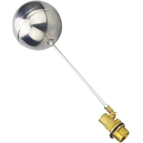 VURAHOME - Vanne à flotteur réglable avec capteur de niveau d'eau à filetage extérieur G3/4 pouce DN20, accessoires de système d'eau pour réservoirs et réservoirs d'eau (1/3)