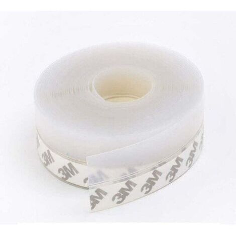 VURAHOME - Bande d'étanchéité silicone transparente 10m - Coupe-vent/anti-poussière/étanche - Bas de porte - Flexible - Propriétaires et bricoleurs (1/2)
