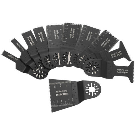 VURAHOME - Universal Treasure 11 pieces Lame oscillante hybride Lame de scie Outil electrique Accessoires de finition Lame de scie multifonction en acier a haute teneur en carbone Lame de scie pour tu (1/5)