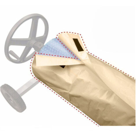 VURAHOME -Enrouleur de Couverture Solaire Housse de Protection Enrouleur Couverture-écran Solaire étanche à Utiliser pour la Bobine de Piscine Peut Prolonger la durée de Vie de la Couverture- (1/5)