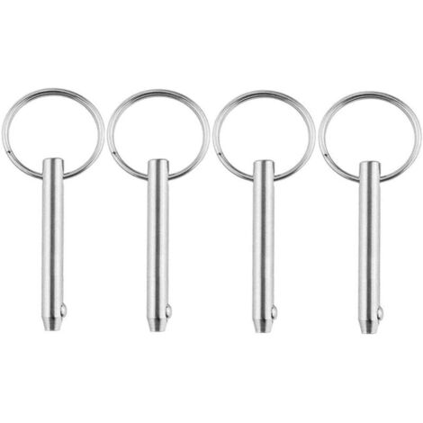 VURAHOME -Goupilles à dégagement rapide Broches à dégagement marin rapide en acier inoxydable avec extrémité à boule à ressort accessoires de verrouillage, goupille de verrouillage à bille 8x67mm (1/5)