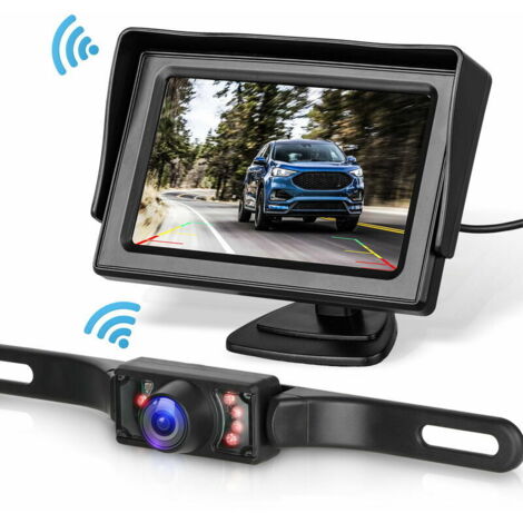 VURAHOME -Kit de système de caméra de recul sans fil pour voiture / camion / fourgonnette / pick-up / camping-car 4.3 `` système de recul de vue arrière de moniteur (1/5)