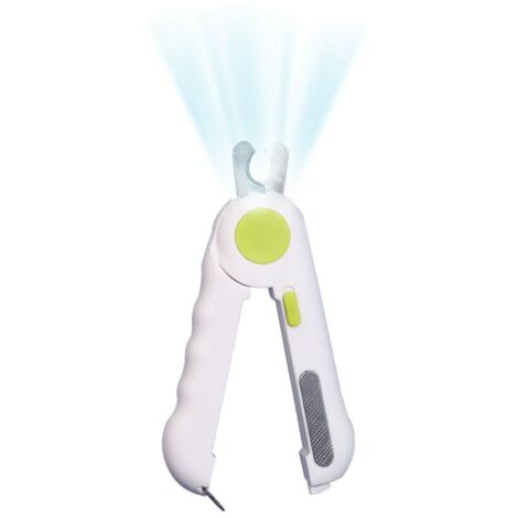 VURAHOME -Coupe Griffes Chat Ciseaux Acier Inoxydable Lumières LED et Déflecteur Transparent Chien Toilettage Coupe Ongles Ciseaux pour Animaux de Compagnie Coupe Ongle Chien Professionnels,Vert (1/5)
