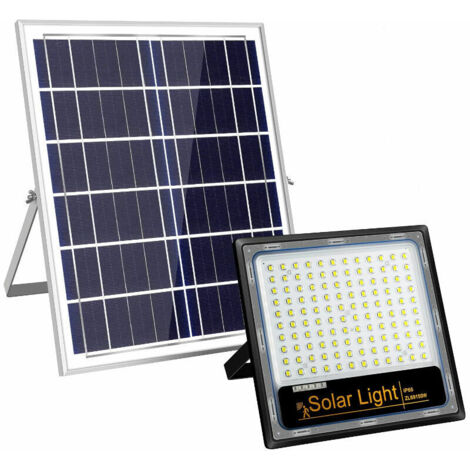 VURAHOME -100W LED Projecteur Solaire Solaire Jardin Extérieur Projecteur Plastique Modèle Ménage Nouvelle Campagne Super Lumineux Induction Étanche Lumière 1 Paquet (1/5)