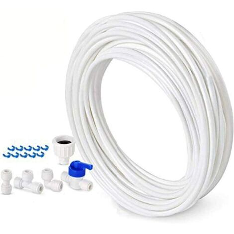 VURAHOME -10M Style Européen Tuyau D'alimentation En Eau Double Porte Réfrigérateur Kit De Connexion Diamètre 6.3mm (1/5)