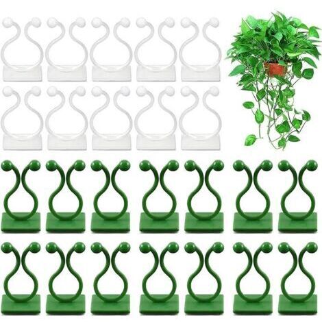 VURAHOME - 100pcs plante support crochet clip plantes grimpantes clips invisible plante clips plante montage mural fixation clip 100pcs plante grimpante support clip,de (1/5)