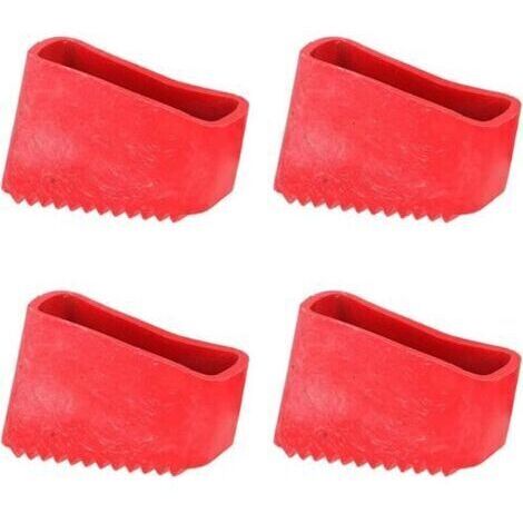 VURAHOME - Lot de 4 couvre-pieds d'échelle en caoutchouc – Antidérapants pour escaliers – Protection durable et réduction du bruit (1/5)