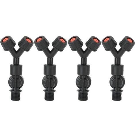 VURAHOME - 4pcs anti - gouttes double tête de pulvérisation, accessoires pour pulvérisateur électrique agricole à dos de calibre,de (1/5)