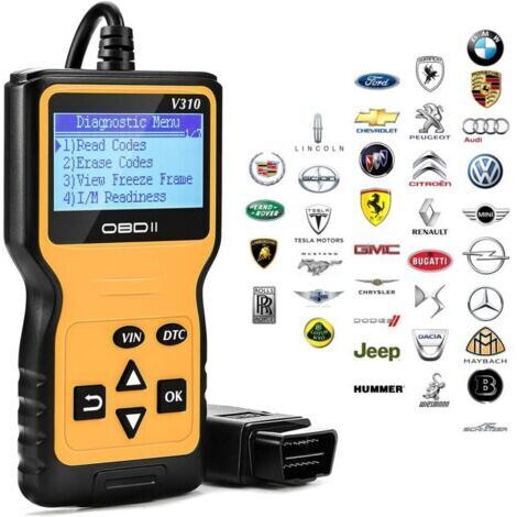 VURAHOME - Outil de Diagnostic Auto - Lecteur de Codes Erreur Moteur, Lire et Effacer les Codes, Scanner de Diagnostic Auto,de (1/5)
