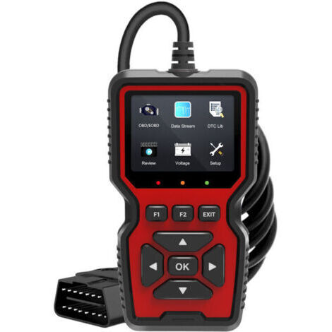 VURAHOME - Lecteur de code d'erreur OBD2 V519 – Diagnostic auto multimarque – Écran LCD 2,8 pouces – Base de données DTC 35901 codes – Compatible OBDII (1/4)