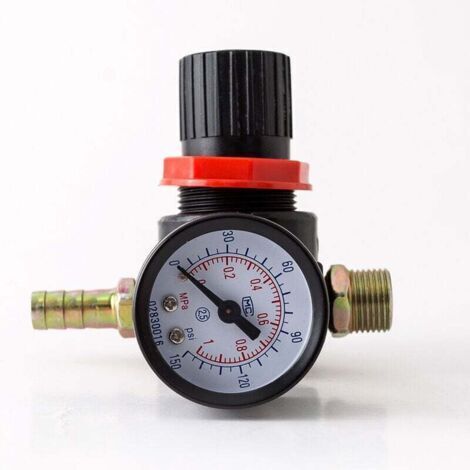 Manometer Regler Druckminderer Manometer Wasser Kompressor Meter Auto Ventil Zubehör (1/4)