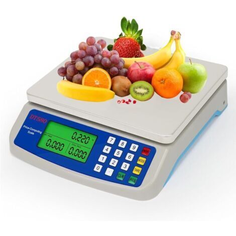 Balance de cuisine professionnelle numérique 30kg – Acier inoxydable – Précision 1g – Grand écran LCD – Fonction tare pour pesée précise