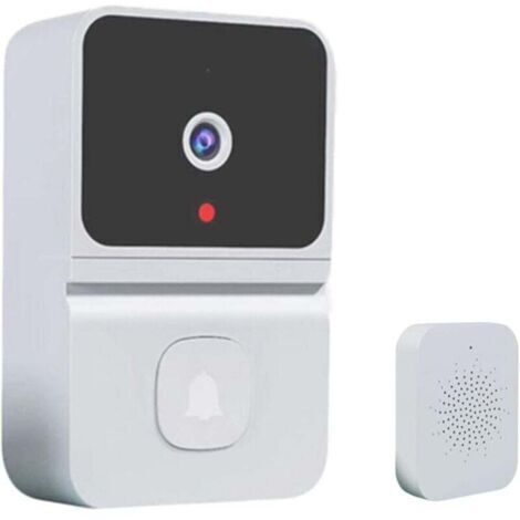 Sonnette Vidéo Intelligente Sans Fil WiFi Interphone Porte Caméra Sécurité Extérieure (1/4)