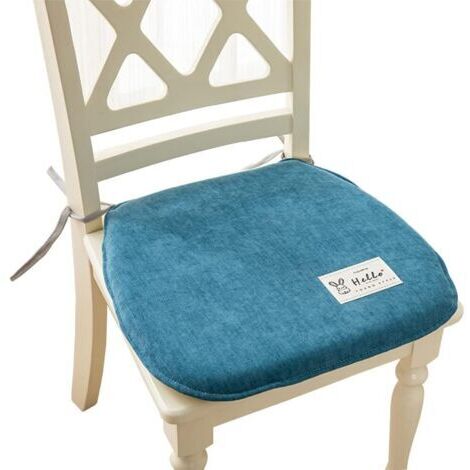 Ccykxa – Galette de chaise lavable antidérapante – Lot de 2 coussins de chaise en mousse à mémoire – Housse zippée pour nettoyage facile – 36x38x4.5cm