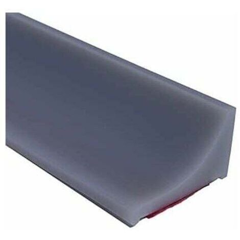 2m Gris Barriere Douche Et Système De Rétention Silicone,Anti Débordement Seuil De Douche Barrage D'eau En Caoutchouc Autocollante,Joint Porte Etanche Pour Sol De Salle De Bain (1/4)