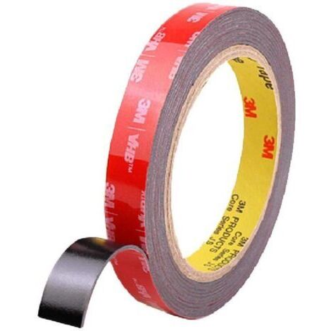 Ruban adhésif double face extra fort Ruban de montage VHB, étanche et résistant aux hautes températures 0,5 cm 5 m 1,1 mm d'épaisseur (1/4)