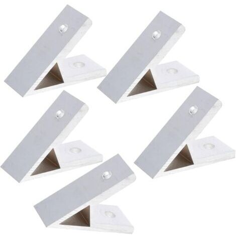 5 Pièces Code D'angle De Support De 45 Degrés Support D'angle De Fente En t Dégauchisseuse Support De Profil En Aluminium Accolades D'angle Accessoires Coin Alliage D'aluminium (1/5)