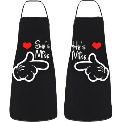 2 Pcs Tablier De Cuisine, Tablier cuisine humour Fantaisie Sexy et Drôle Tablier Humoristique Réglable Tablier Barbecue Humour Cadeau Rigolo pour Hommes et femmes (1/5)