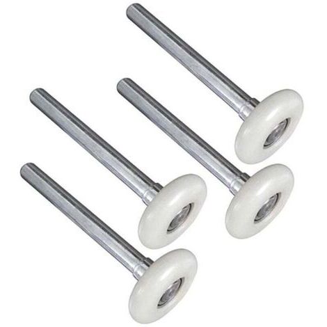 Rouleaux Porte Garage Nylon Diamètre 4.5 à 12 cm Tige Lot de 4 Pièces (1/3)