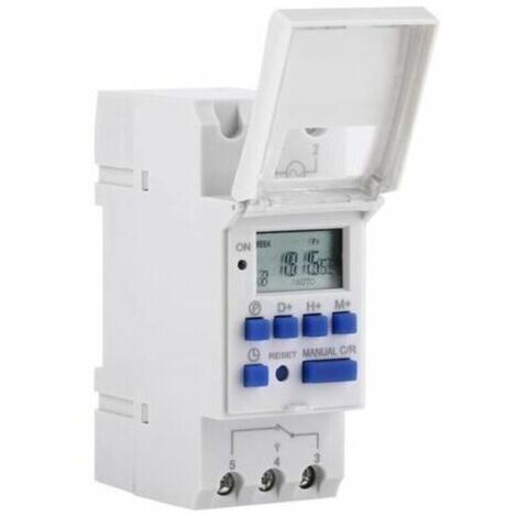 LCD Minuterie Programmateur horaire électrique hebdomadaire Numérique Timer Interrupteur 15A(220V) (1/5)