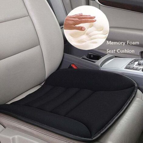 Cuscino per sedile auto, coprisedile, protezione per sedia in memory foam, comodo tappetino antiscivolo per sedile auto, coprisedile per auto, per auto, ufficio, casa, nero (1/4)