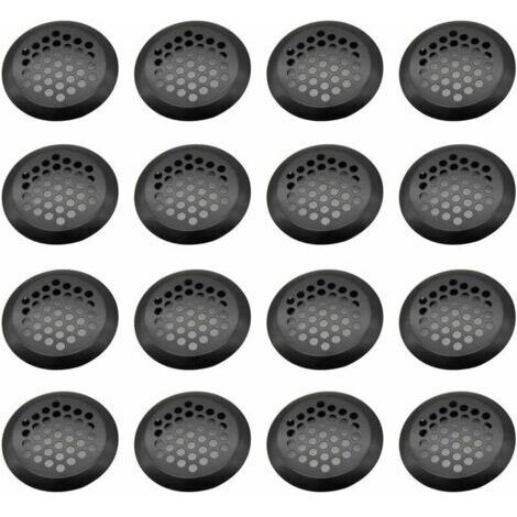 Grille de ventilation inox ronde 16 pièces – 4,2 cm diamètre – Pour armoires et meubles – Résistante à l'oxydation et à la corrosion (1/5)