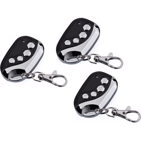3 Télécommande Universelle Copieuse AZ Remote - Idéal pour Portail, Garage, Alarme et Lumière en Une Seule Télécommande - Signal 433.92 MHz