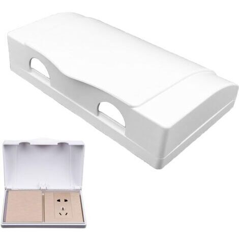 1 boîte de protection pour prise de courant électrique de type 86 - Sécurité enfant - Pour la sécurité de la maison et de la cuisine (blanc) (1/4)