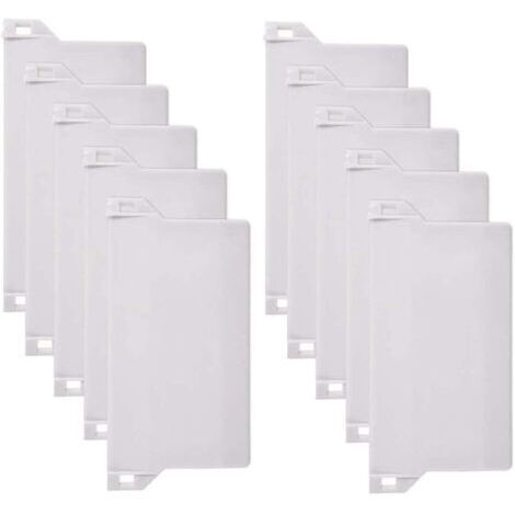 10pcs Poids Aveugles Verticaux, 125mm Poids pour Stores Verticaux Lattes Inférieure Lattes De Remplacement des Pièces De Rechange , Blanc (1/4)