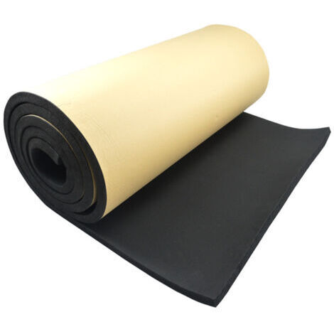Mousse acoustique d'insonorisation de voiture, mousse anti-bruit auto-adhésive en coton, mousse acoustique isolante en nid d'abeille, 2 rouleaux cm x 50 cm, 3 mm