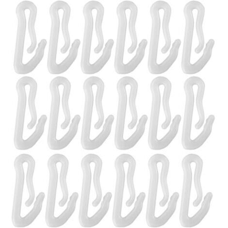 100 pièces Crochets Plastiques pour Film de Serre Clips Fixation Robustes pour Toile Ombrage Jardin Crochets Suspension Résistants Aux Intempéries Installation Rapide et Réglage (1/5)