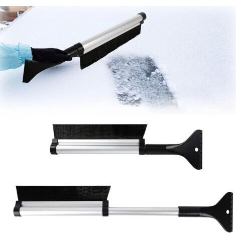 Grattoir à Glace,Grattoir à Neige pour Pare-Brise de Voiture,Brosse à Neige 2 en 1,60cm Balai d'hiver Extensible Balais à Neige avec Poignée Ergonomique,Pelle à Neige,Gratte-Givre pour SUV Cami (1/5)